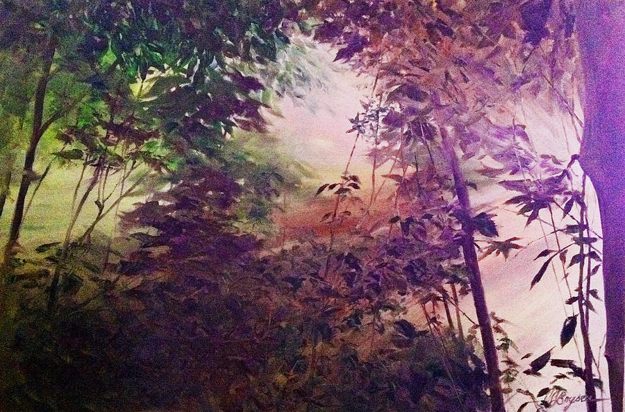 Landscape Painting - Rain Forest Rhapsody #1 by Maryann Boysen