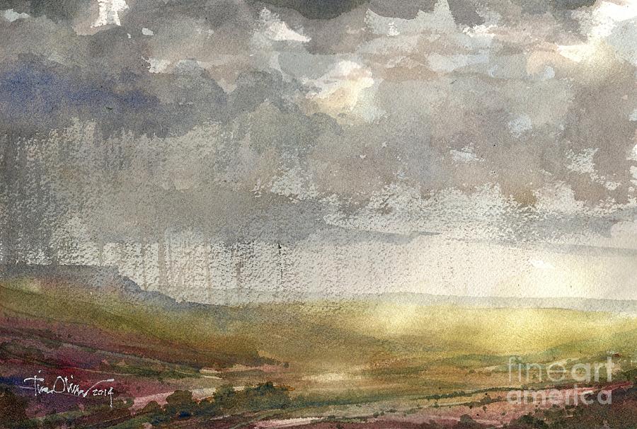 Rain in Caprock Country Painting by Tim Oliver