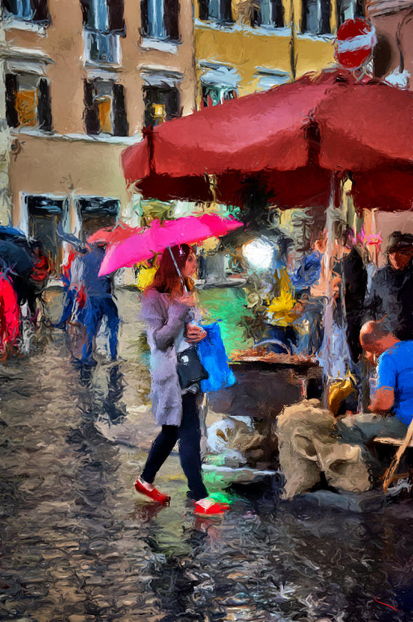 Rain in Rome Photograph by SM Shahrokni