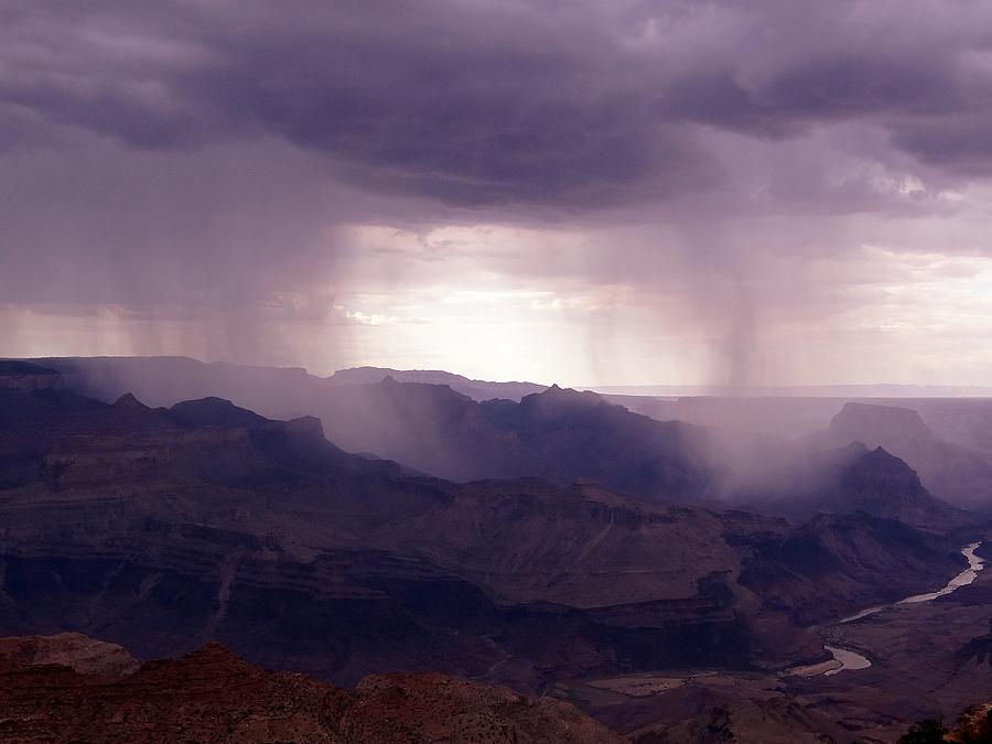 Grand Canyon National Park Photograph - Rain in the Grand Canyon by Keith Stokes