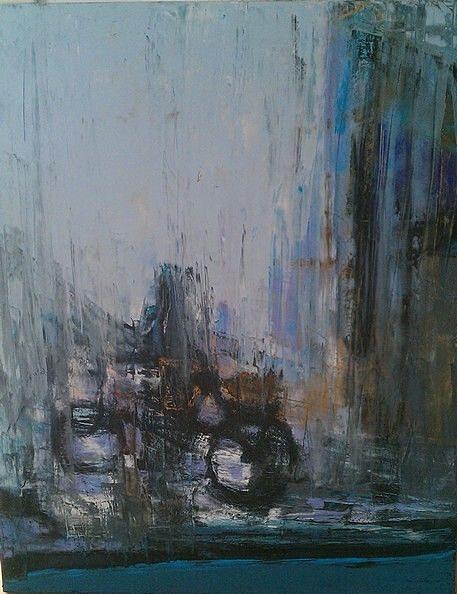 Modern Painting - Rain by Irine Shotadze