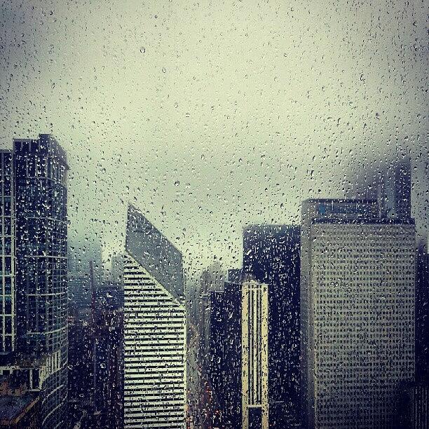 Chicago Photograph - Rain by Jill Tuinier