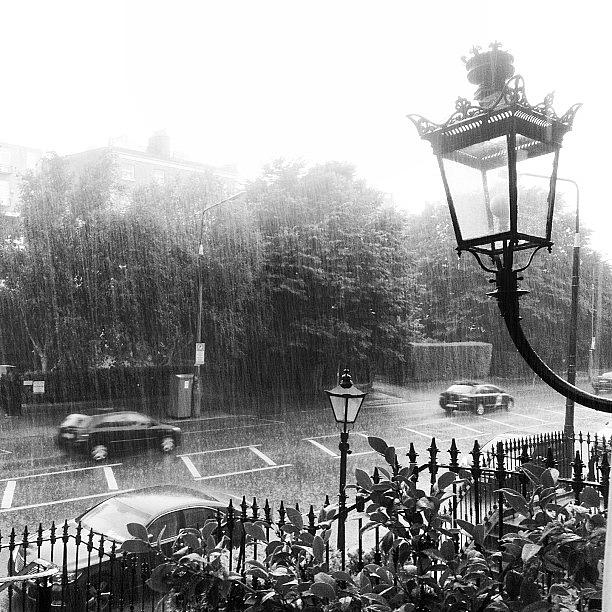 Black And White Photograph - Rain by Julia Middleton