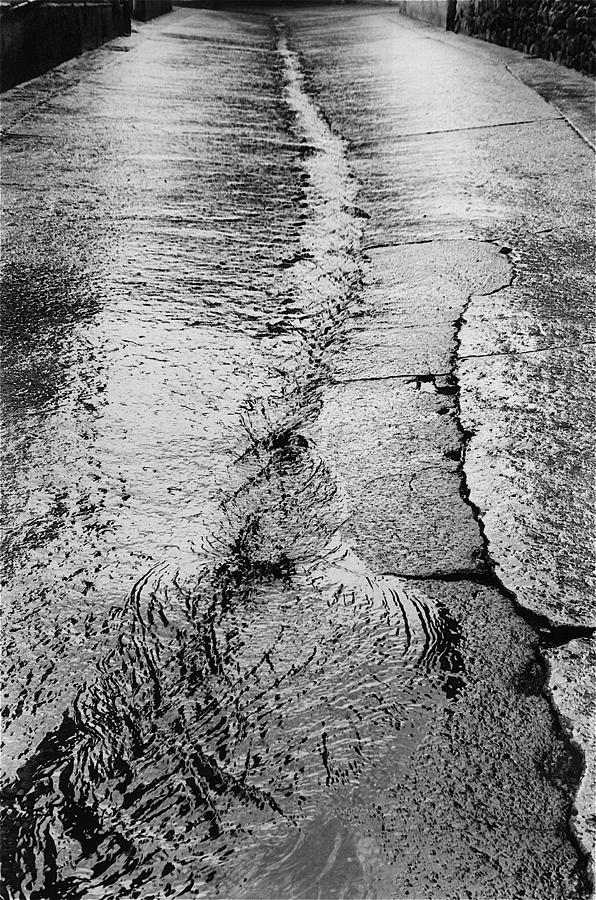 Rain OK Street Bisbee Arizona 1967 Photograph by David Lee Guss