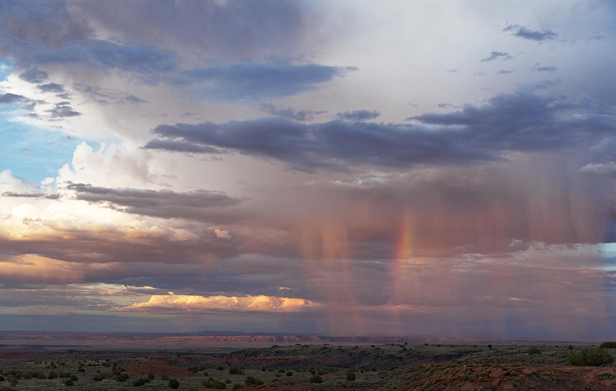 Desert Rain at sunset Arizona Photograph by Patrick McGill