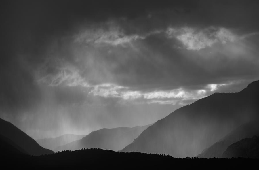 Mountain Photograph - Rain Shower by D Scott Clark