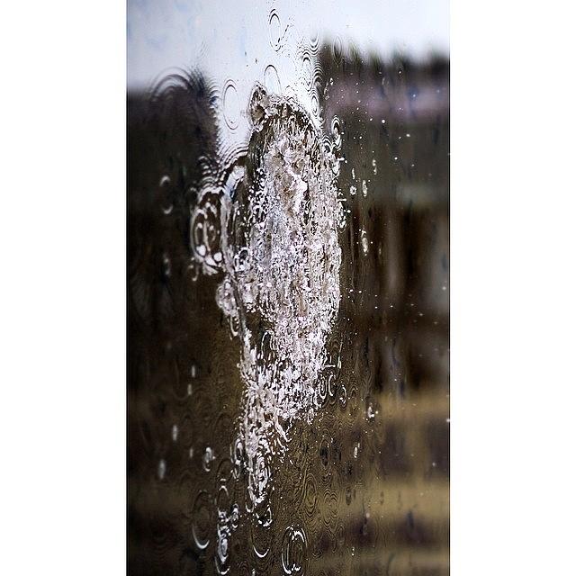 Rain Splash Abstract -- #canont3i Photograph by Stone Grether