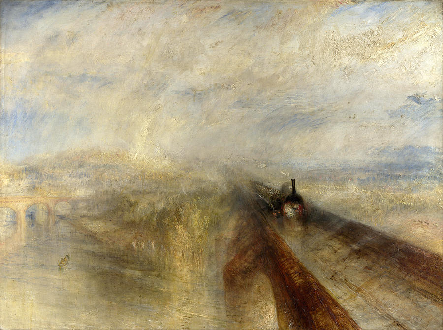 Rain Steam and Speed . The Great Western Railway Painting by Joseph Mallord William Turner