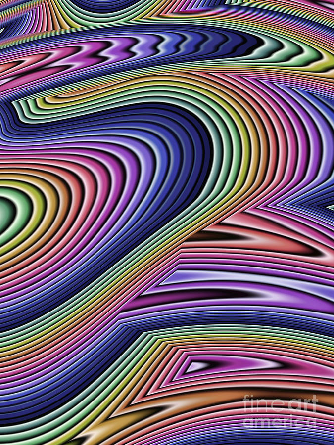 Rainbow Abstract Digital Art