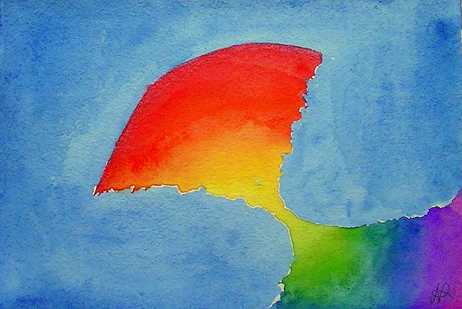 Rainbow Abstraction Painting by Nieve Andrea 