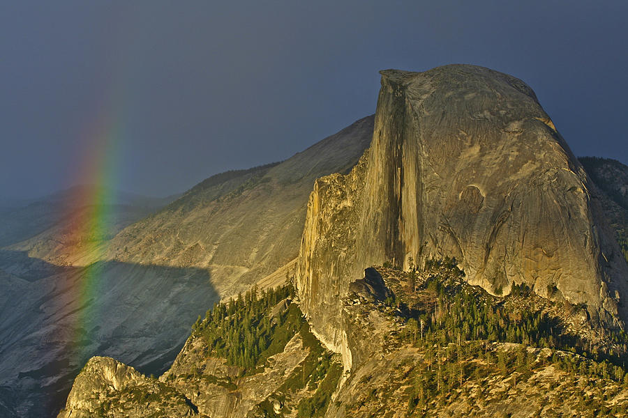 Rainbow and Half Dome 2 Photograph by SC Heffner