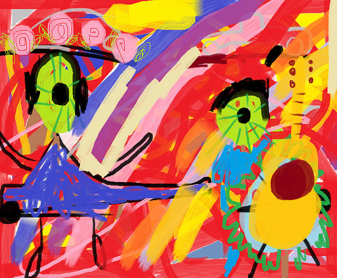 Music Rainbow  Painting by Anita Dale Livaditis