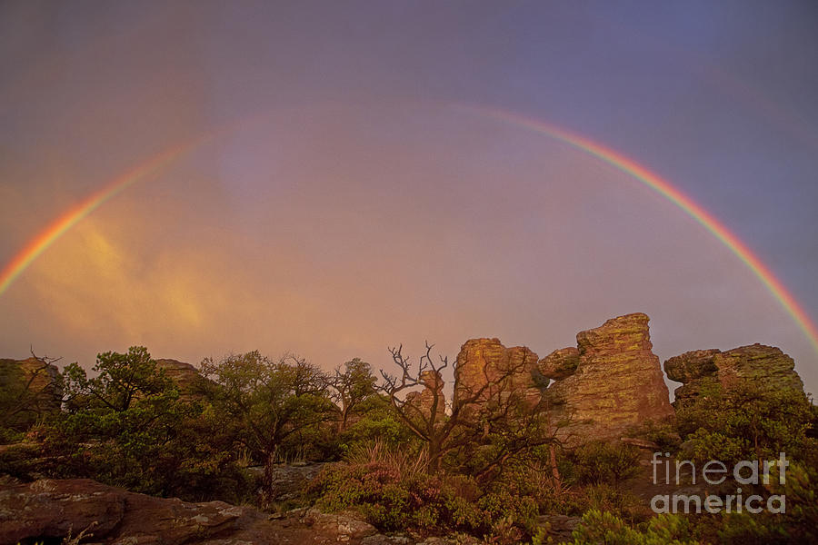 Rainbow at Chiricahua Photograph by Keith Kapple
