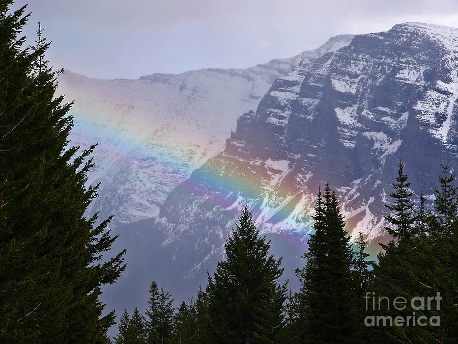 Rainbow at Glacier National Park Photograph by Sue Smith
