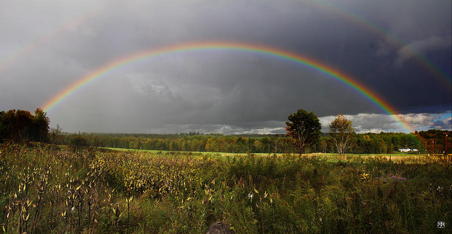 Rainbow at Sunkhaze Meadow Photograph by John Meader