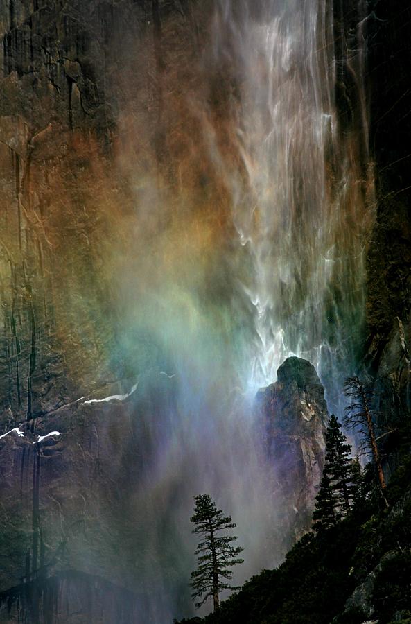 Rainbow at Upper Yosemite Falls Photograph by Jetson Nguyen