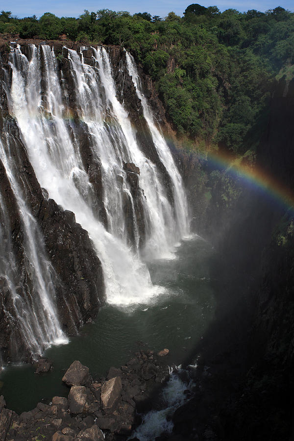 Rainbow At Victoria Falls Photograph by Aidan Moran