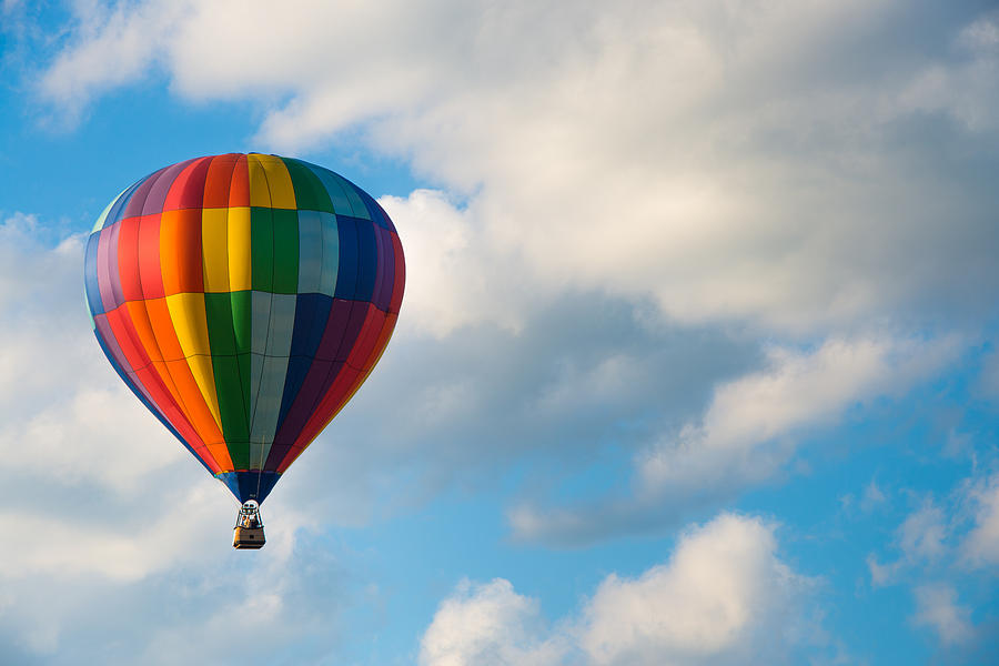 Cambridge Photograph - Rainbow Balloon by Kyle David Cozzens