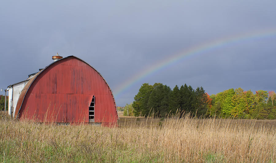 Rainbow Barn Photograph by Debby Richards