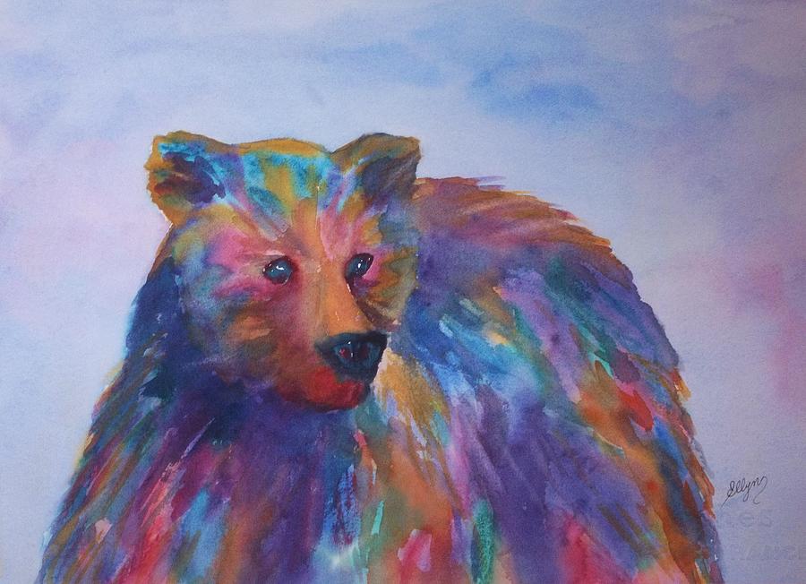 Rainbow Bear Painting by Ellen Levinson