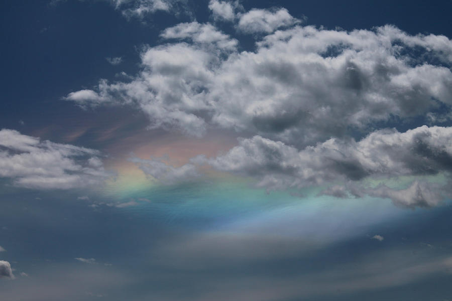 Rainbow Behind The Clouds Photograph by Cathie Douglas