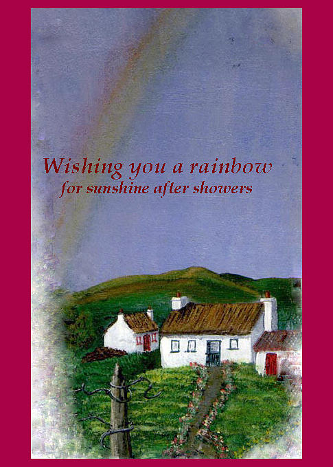 Rainbow Blessing Painting by Barbara McDevitt