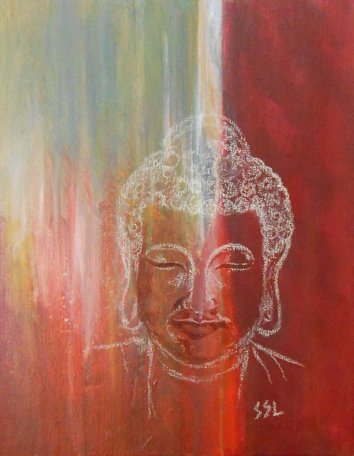 Rainbow Body - Buddha Mixed Media by Jane See