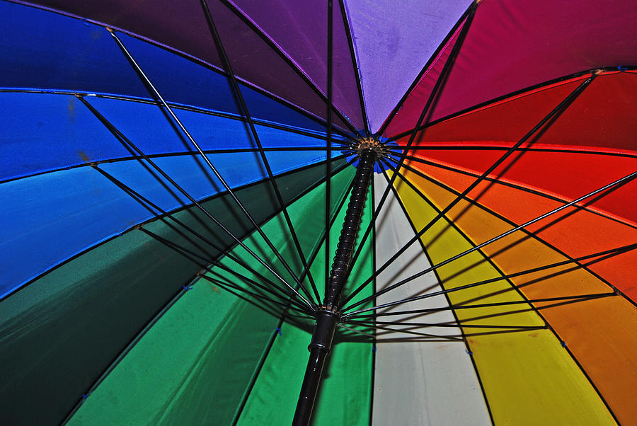 Rainbow Brolly Photograph by Ankya Klay