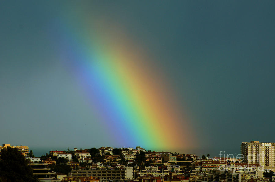 Rainbow closeup Photograph by Rod Jones