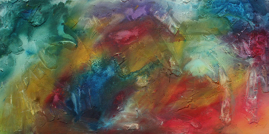 Abstract Painting - Rainbow Dreams by MADART by Megan Aroon