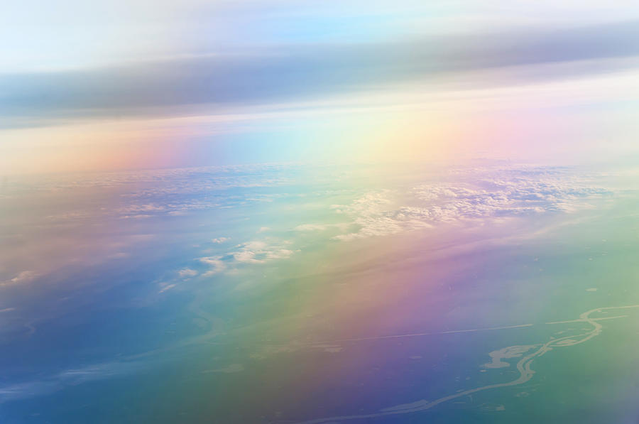 Rainbow Earth. Essence of Life Photograph by Jenny Rainbow
