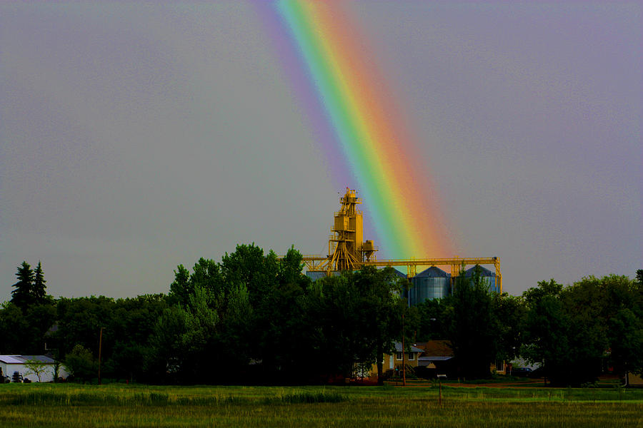 Rainbow elevator Photograph by David Matthews