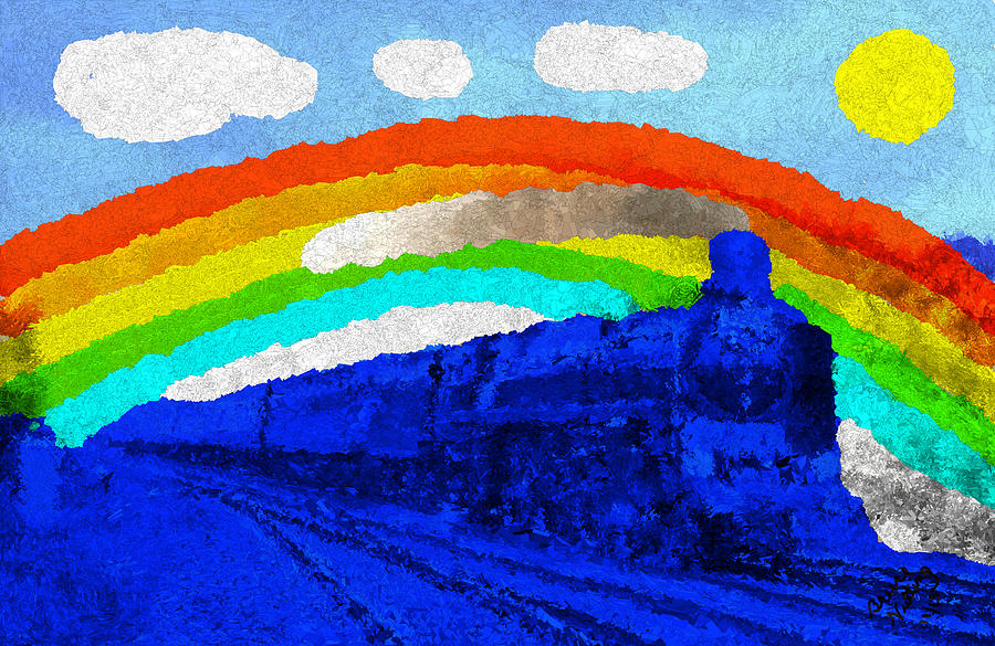 Rainbow Express 2 Painting by Bruce Nutting