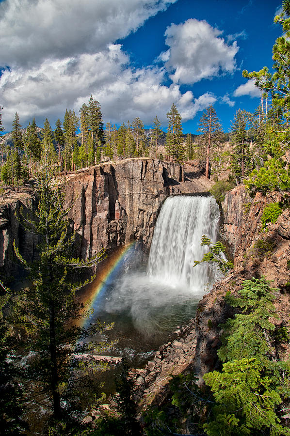 Mountain Photograph - Rainbow Falls by Cat Connor