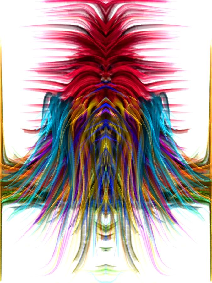 Rainbow Flower Digital Art