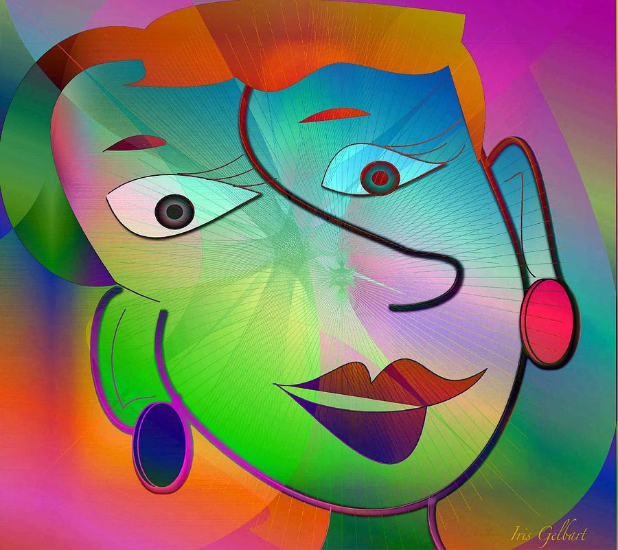 Rainbow Girl Digital Art by Iris Gelbart - Fine Art America