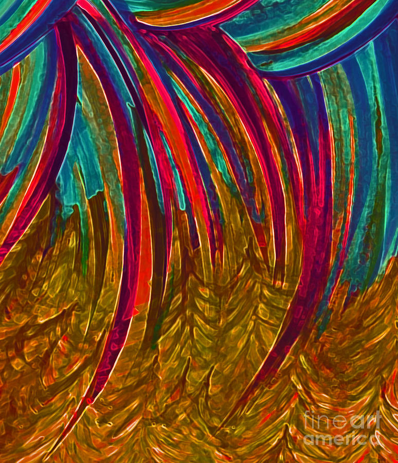 Rainbow Gold by jrr Painting by First Star Art