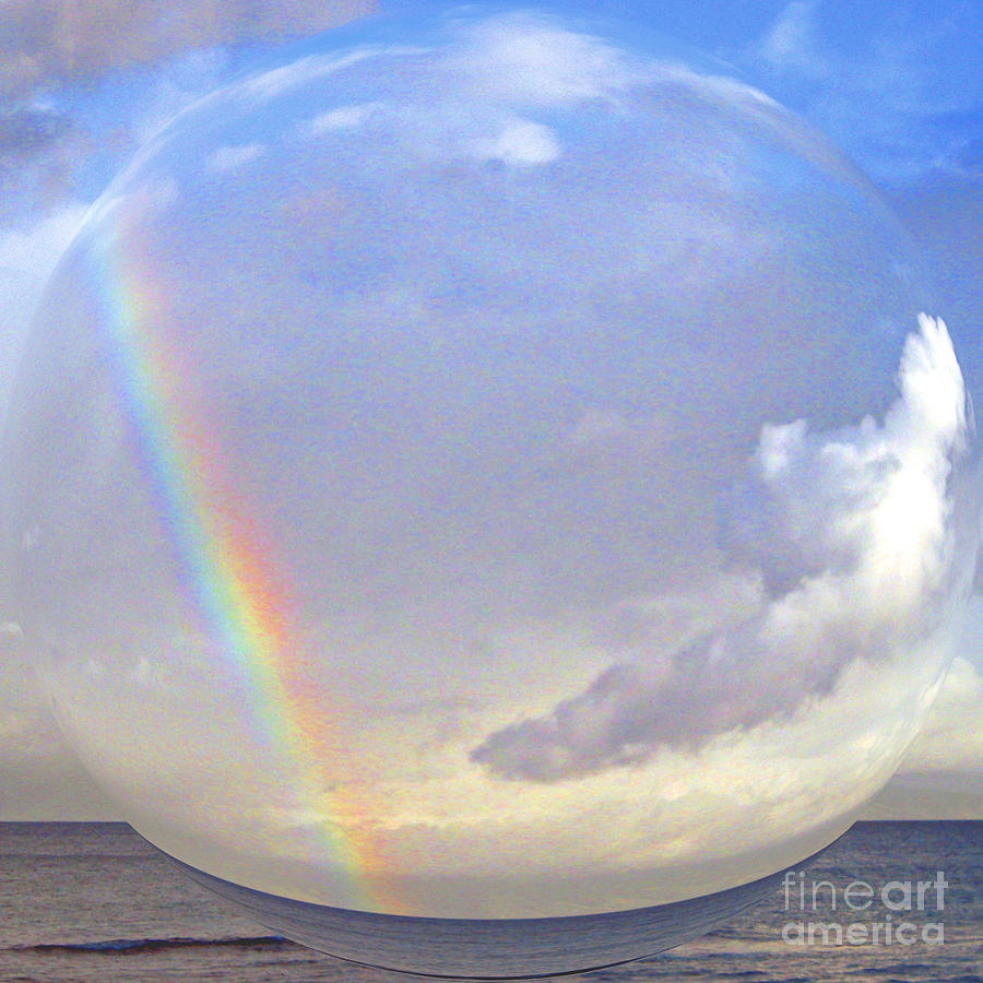 Nature Photograph - Rainbow in a Bubble by Jerome Stumphauzer