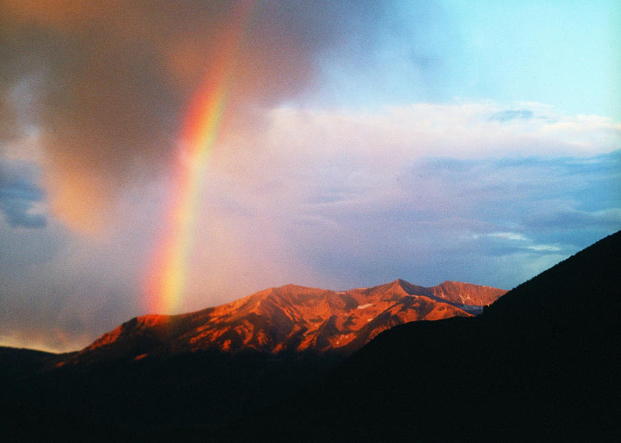 Rainbow In The Rockies Photograph by Michael Lustbader