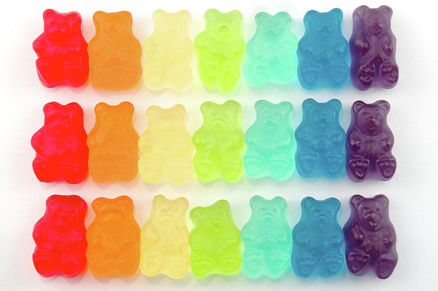 Rainbow Jelly Bear Candy Photograph by Melissa Ross