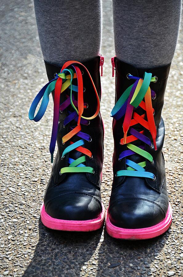 Rainbow Laces Photograph by Marianna Mills