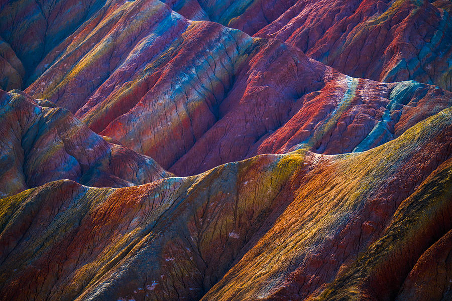 Rainbow mountains, Zhangye Danxia geopark, China Photograph by Kittisun  Kittayacharoenpong