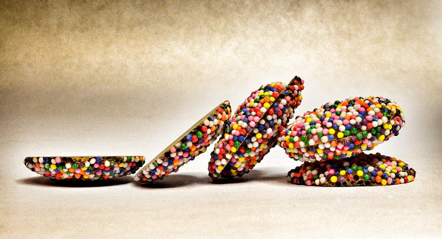 Candy Photograph - Rainbow Non Pareils Chocolate by Marianna Mills