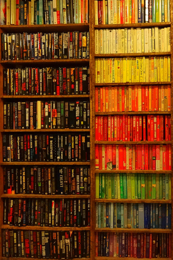 Rainbow of Books Photograph by Donna Spadola