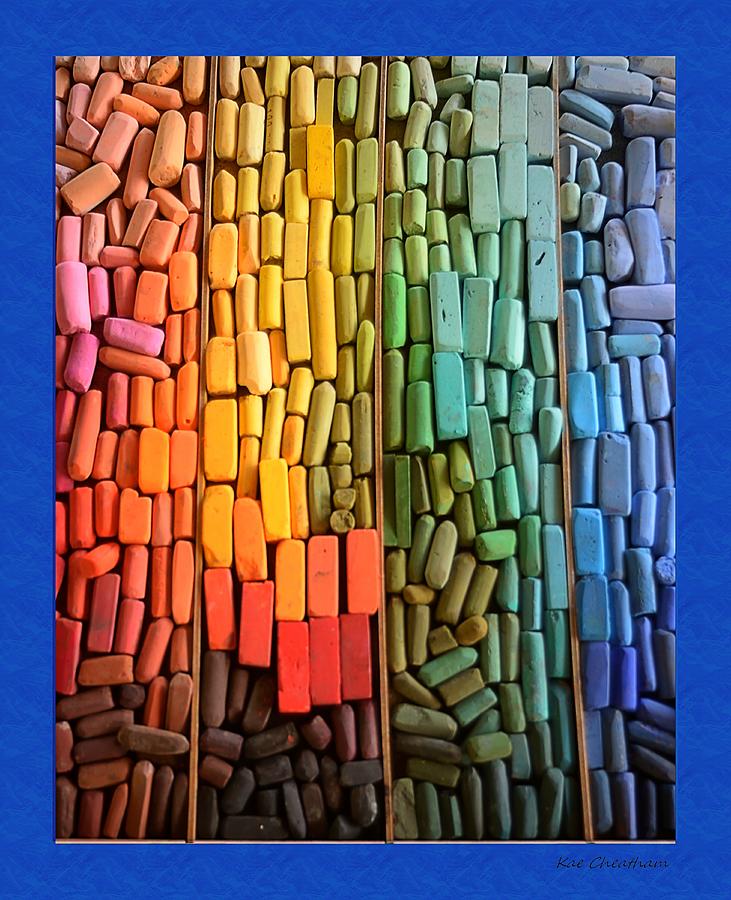 Rainbow of Pastel Chalk  Photograph by Kae Cheatham