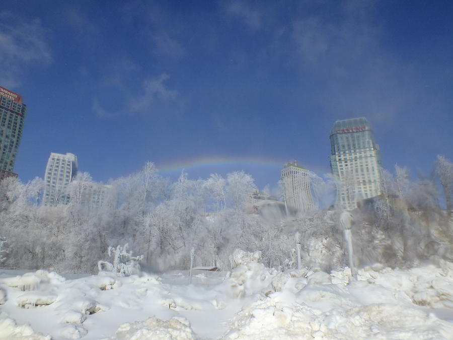 Rainbow on Fallsview Photograph by Peggy King