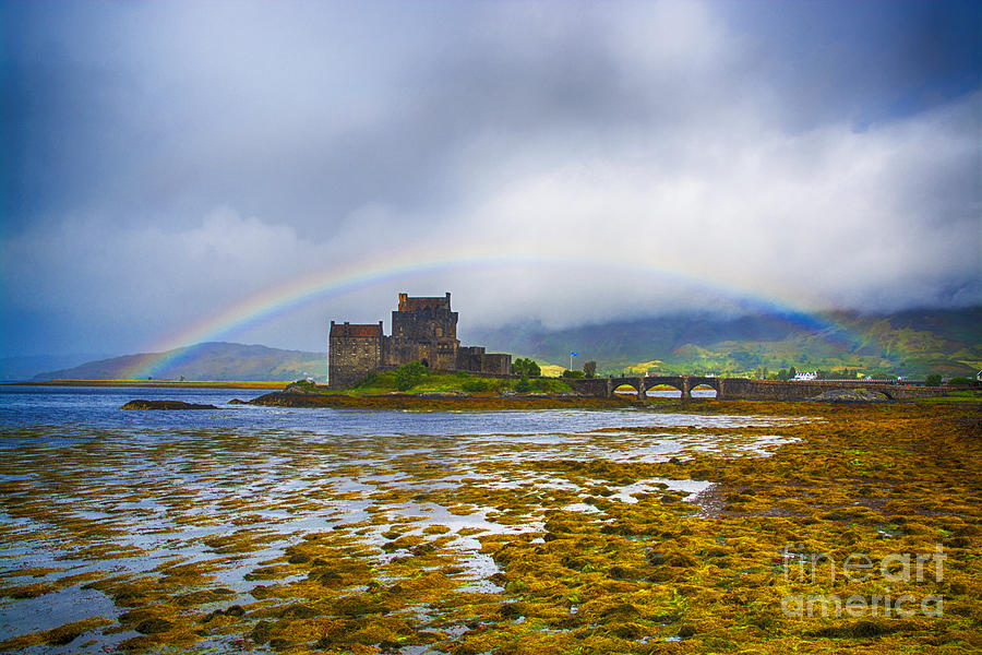Rainbow over Eilean Donan Castle Photograph by Chris Thaxter