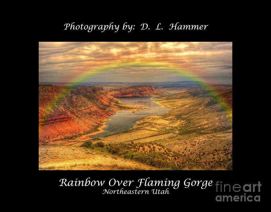 Rainbow Over Flamings Gorge Photograph by Dennis Hammer