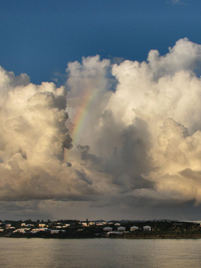 Rainbow Over Hamilton Photograph by Lin Grosvenor
