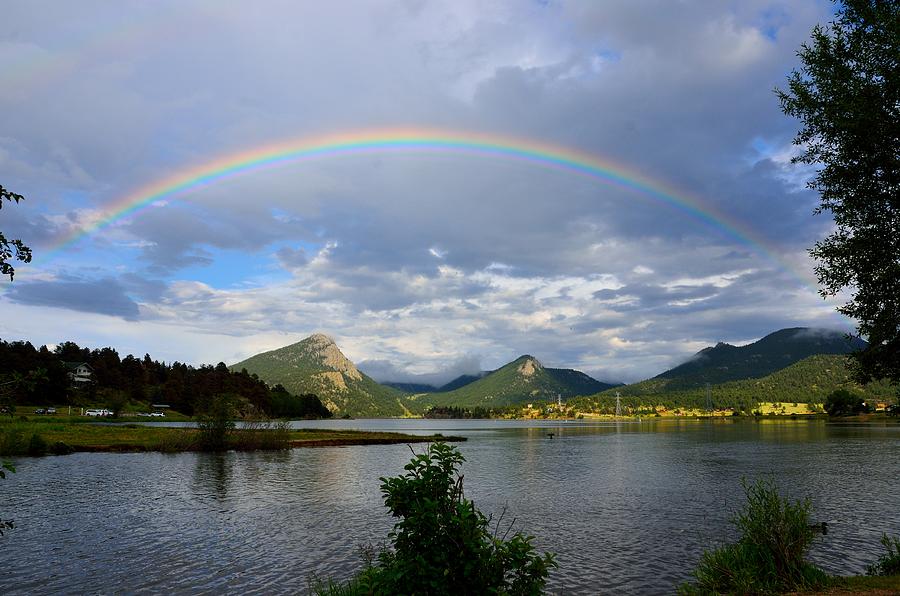 Rainbow Over Lake Estes Photograph by Tranquil Light Photography
